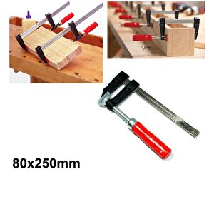 Demirci İşkence Ağır Tip 80x250 Ayarlı Kanca Marangoz Ahşap Metal Kıskaç Ağır hizmet kalın Malzeme