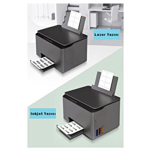 A4 12 Li Hazır Etiket 63.5x72 Mm 20 Sayfa 1 Paket Kendinden Yapışkanlı Fotokopi Lazer İnkjet Kağıdı Yazıcılar İçin Uyum