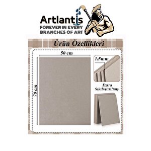 Mukavva Gri 1.5 Mm 50x70 Cm 5 Adet Sert Karton Ekstra Sıkıştırılmış 50*70 Mukavva Gri Renkli 5 Adet