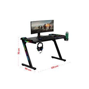 Aura Rgb Ledli Oyuncu Masası