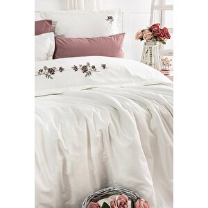 Anna Karina Home Consept Fiona 6 Parça  Nevresim Takımı, Mürdüm Mürdüm