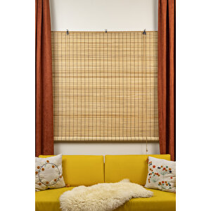 Navagrey Rodos Ahşap Bambu Stor Perde 80x180 cm