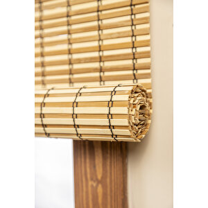 Navagrey Rodos Ahşap Bambu Stor Perde 80x180 cm