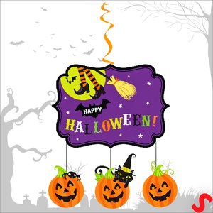 Happy Halloween Tavan Süsü - 133 Cm