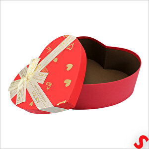 Kalp Kutu Fiyonklu Love Model 18,5x17x7,5cm - Orta Boy