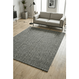 Modern Halı Sisal Bukleli Halı Gri Halı Salon Halısı Oturma Odası Halısı Koridor Halısı Yolluk 120x150 cm