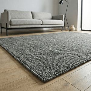 Modern Halı Sisal Bukleli Halı Gri Halı Salon Halısı Oturma Odası Halısı Koridor Halısı Yolluk 120x150 cm