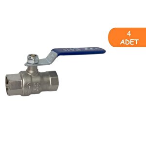 4 Adet Eca 1/2 İçme Suyu Küresel Valfi İç Vida X İç Vida Pn10 602122168
