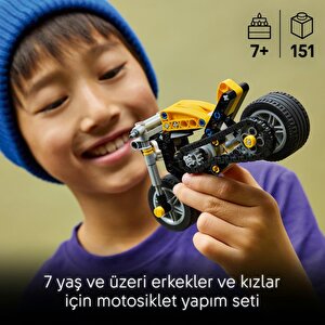 Lego 42225 Technic Sarı Motosiklet