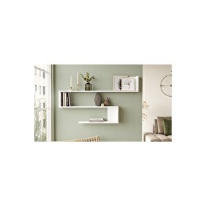 Wall R10 Modern Duvar Rafı Kitaplık Wal10-w Atlantik Çam