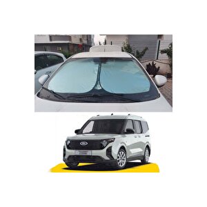 Ford Tourneo Courier 2024 - 2025 - 2026 Için Uyumlu Titanyum Gümüş Oto Güneşlik