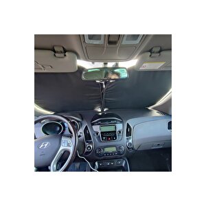 Hyundai İx35 için Uyumlu Titanyum Gümüş Oto Güneşlik
