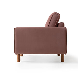 Edsy Home Roma Tekli Koltuk Pembe Berjer