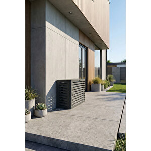 Klima Motoru/dış Ünite Gizleme/koruma Kafesi L 120x62x110(h) Alüminyum Radius Antrasit