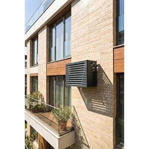 Klima Motoru/dış Ünite Gizleme/koruma Kafesi L 120x62x110(h) Alüminyum Radius Antrasit