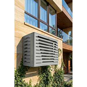 Klima Motoru/dış Ünite Gizleme/koruma Kafesi L 120x62x110(h) Alüminyum Radius Açık Gri