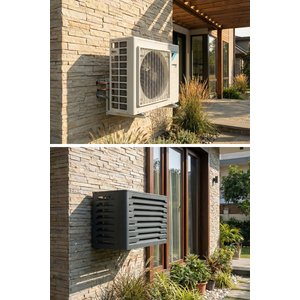 Klima Motoru/dış Ünite Gizleme/koruma Kafesi Xs 7000 Btu - 9000 Btu 86x44x65(h) Radıus Antrasit
