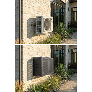 Klima Motoru/dış Ünite Gizleme/koruma Kafesi L 120x62x110(h) Square Antrasit