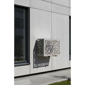 Klima Motoru/dış Ünite Gizleme/koruma Kafesi M 18000 Btu - 24000 Btu 110x56x85(h) Cormoran Açık Gri