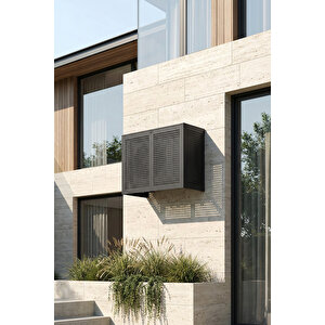 Klima Motoru/dış Ünite Gizleme/koruma Kafesi Xs 7000 Btu - 9000 Btu 86x44x65(h) Square Antrasit