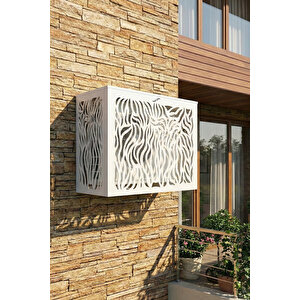 Klima Motoru/dış Ünite Gizleme/koruma Kafesi Xl 120x62x150(h) Alüminyum Cormoran Beyaz