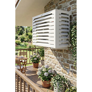 Klima Motoru/dış Ünite Gizleme/koruma Kafesi Xl 120x62x150(h) Stage Beyaz