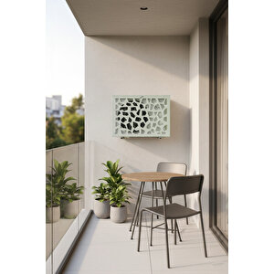 Klima Motoru/dış Ünite Gizleme/koruma Kafesi Xl 120x62x150(h) Stone Açık Gri