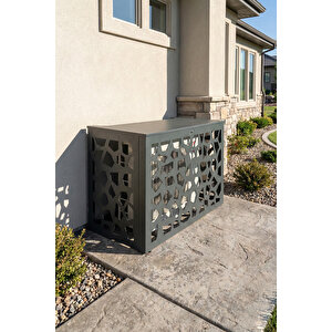 Klima Motoru/dış Ünite Gizleme/koruma Kafesi Xl 120x62x150(h) Alüminyum Stone Antrasit