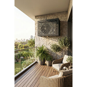 Klima Motoru/dış Ünite Gizleme/koruma Kafesi Xl 120x62x150(h) Alüminyum Cormoran Antrasit