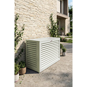 Klima Motoru/dış Ünite Gizleme/koruma Kafesi Xl 120x62x150(h) Açısız Condor Açık Gri