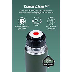 Colorline 750 Ml Paslanmaz Çelik Termos Yeşil