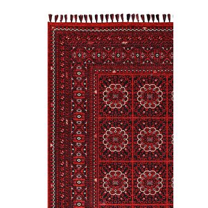 Buhara 1151 Kırmızı Pamuk Taban Halı 80x150 cm