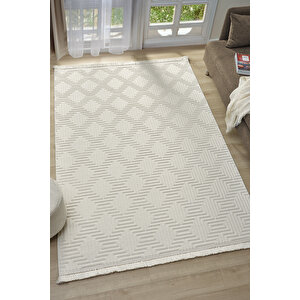 Ruby 1550 Krem - Salon & Oturma Odası Halısı - Sade, Zarif Ve Estetik 80x300 cm