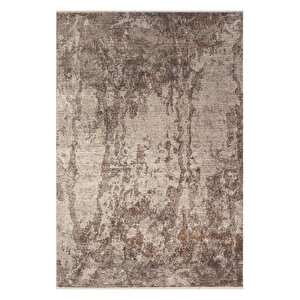 Seyran Asır 251 Gri Modern Vintage Robot Süpürgeye Uygun Salon Oturma Odası Halısı 200x290 cm