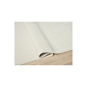 Seyran Bali 4005 Krem Düz Renk Spor Tozumaz Yumuşak Dokulu Shaggy Halı Salon Oturma Odası Halısı 80x500 cm