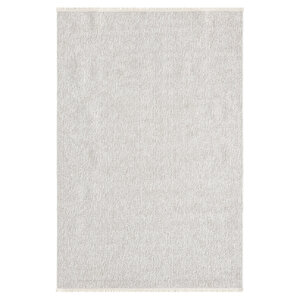 Step 360 Krem & Bej - Polyester İplik, Pamuk Taban Dokuma Halı 120x400 cm