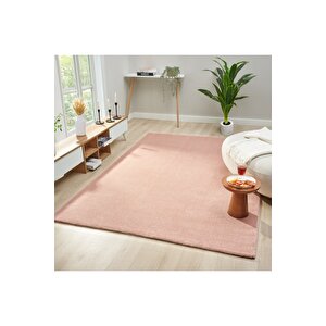 Seyran Bali 4005 Pembe Düz Renk Spor Tozumaz Yumuşak Dokulu Shaggy Halı Salon Oturma Odası Halısı 100x150 cm