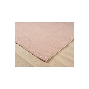 Seyran Bali 4005 Pembe Düz Renk Spor Tozumaz Yumuşak Dokulu Shaggy Halı Salon Oturma Odası Halısı 100x150 cm