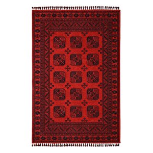 Buhara 1150 Kırmızı Pamuk Taban Halı 100x200 cm