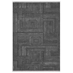 Gusto Serisi 902 - Antrasit Renk - Modern Zarafet - Salon & Oturma Odası Halısı 100x450 cm