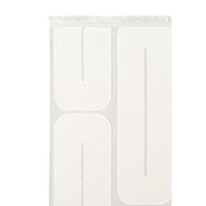 Halı Sepeti Opela En304 Krem Yumuşak Dokulu İskandinav Bohem Tozumaz Salon Oturma Yolluk 80x300 cm