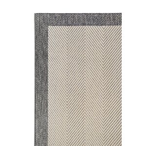 Sisal Plus 1147 Krem-gri Robot Süpürgeye Uygun Mutfak Halısı 100x300 cm
