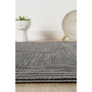 Gusto Serisi 902 - Antrasit Renk - Modern Zarafet - Salon & Oturma Odası Halısı 120x350 cm