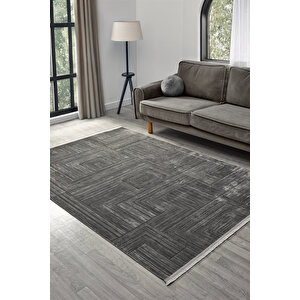 Gusto Serisi 902 - Antrasit Renk - Modern Zarafet - Salon & Oturma Odası Halısı 120x350 cm
