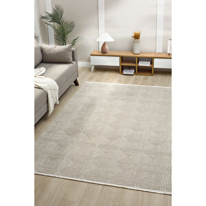 Gusto Serisi 901 - Bej Renk - Modern Zarafet - Salon & Oturma Odası Halısı 100x300 cm