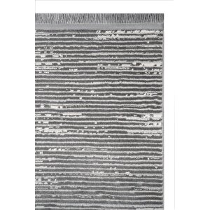 Safir B1113d Gri Halı – 14mm Hav, Robot Süpürge Uyumlu Salon & Koridor Halısı 120x500 cm