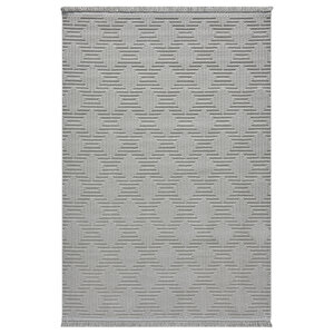 Ruby 1550 Gri - Salon & Oturma Odası Halısı - Sade, Zarif Ve Estetik 80x450 cm