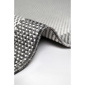 Sisal Plus 1148 Krem-gri Robot Süpürgeye Uygun Mutfak Halısı 80x150 cm