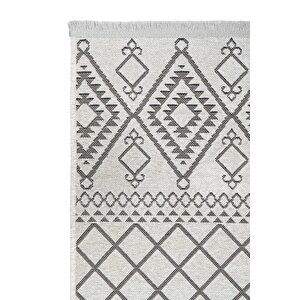 Cool 405 Krem Dokuma Taban Halı 120x400 cm