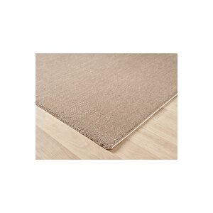 Seyran Bali 4005 Vizon Düz Renk Spor Tozumaz Yumuşak Dokulu Shaggy Halı Salon Oturma Odası Halısı 160x250 cm